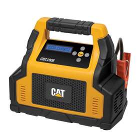 Cbc100e Caterpillar Professional 100-amp Battery Charger 3-amp Maintainer Yellow/black