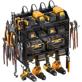 B0d41sjdcd Cccei Modular Pegboard Power Tool Organizer With Charging Station 4-layer