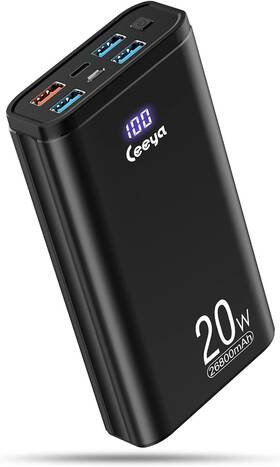 Xy-26pd Ceeya Portable Charger 26800mah High-speed Pd 20w Power Bank Usb C Fast
