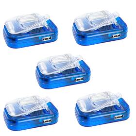 Centenex Electronics 811339017542 5 Pack Mini Small Universal Battery Charger With Usb Port 3.7v 200mah 3000mah