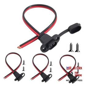 Cl629 Cermant Celent 4pcs Sae Rectangular Sidewall Port Connector Kit 12awg 2 Pin 1ft Weatherproof