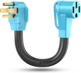 Dac4p50a Circlecord 4 Prong Nema 14-30p To 14-50r Ev Charger Adapter Cord Blue
