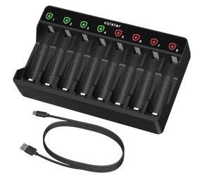 8-ways Colstar Ku-k8 Aa Aaa Battery Charger Lcd Screen For 1.2v Ni-mh Ni-cd Rechar