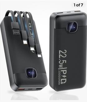 22.5w Coofly 880164680072 Lot Of 2 Portable Power Banks 20000mah Pd Fast Chargers. Nib