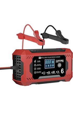 Corebox 313046433443 Battery Charger 6-amp 12v Automatic Smart Trickle