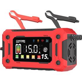 Corebox 762949307946 12v Battery Charger 15amp Compatible With 1a 6a 10a 0-15a Smart Car C