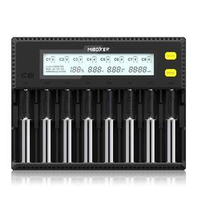 Cosoos 639510557904 Miboxer 18650 Battery Charger 8-bay Smart With Automatic Lcd Display