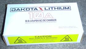 Dakota 857006006617 Lithium 12v 10a Lifepo4 / Lfp Ac/dc Battery Charger Fast And Smart Charging