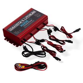 Bdd44100 Dakota Lithium 12v 40a 4-bank Waterproof Marine Onboard Charger For Lifepo4 Batt