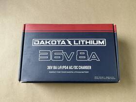 Dakota36v8a Dakota Lithium 36v 8a Lifepo4 Battery Charger Black Ac Dc Mains