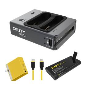 Dqc2 Deity 2356 2 Bay Black Smart Battery Charger With Indicator Bundle