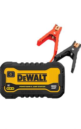 1600 Dewalt 313034593562 Peak Amp Lithium Jump Starter With Usb Power Bank