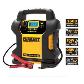1600 Dewalt 313113118167 Peak Amp Jump Starter With Digital Compressor And Usb Power Bank