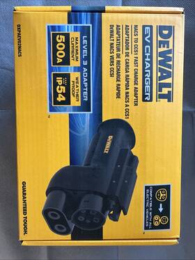 Dxpaev02nacs Dewalt Nacs To Ccs1 Fast Charging Adapter 500-a/1000-volt Ev Tesla Superchargers
