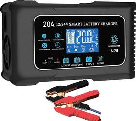 Dght 313039445460 20-amp Lifepo4 Lithium Agm Gel Smart Battery Charger 12v/20a 24v/10a Trickle Ch