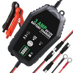 Dght 727590390877 6v 3amp 12v Battery Charger Maintainer Fully Automatic Smart 6 Volt