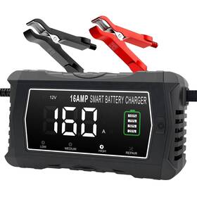 Dght 727590390938 Lifepo4 Charger 16-amp Fully-automatic Maintain 6v/12v/24v Lead-acid Agm/gel/