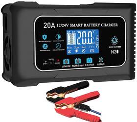 Bl-ail-51 Dght 20-amp Lifepo4 Lithium Agm Gel Smart Battery Charger 12v/20a 24v/10a Trickle