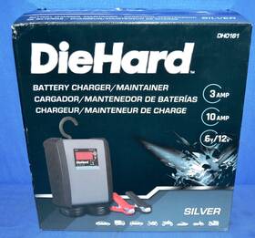 Dh0161 Diehard 195580696245 Silver - Battery Charger/ Maintainer 3amp/10amp 6v/12v