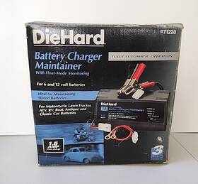 712220 Diehard Battery Charger Maintainer For 6 And 12 Volt Batteries Preowned