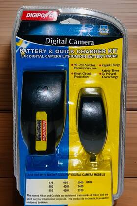 Dqk-nkl1 Digipower Nikon Coolpix - Lithium-ion Battery And Quick Charger Sealed