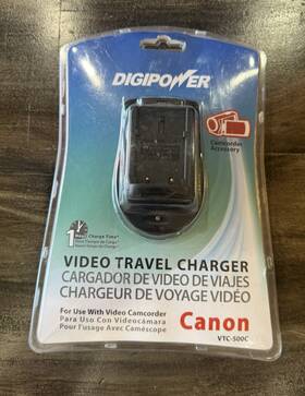 Vtc-500c Digipower Video Travel Charger Camcorder Accessory- Sealed
