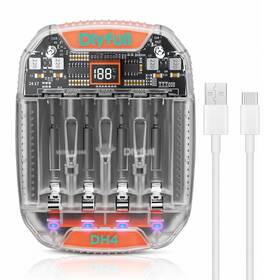 Dlypow 825665405836 Aa Aaa Battery Charger 1.5v Li Ion And 1.2v Nimh/nicd