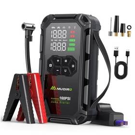 6000a Dongguan Hangchebao Future Technology Co. Ltd M-ja3 Car Jump Starter With Air Compressor 160psi Battery And