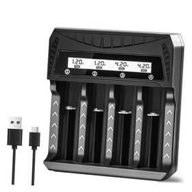 Ms-5d82hcd-4 Dongguan Hongyan Electronics Co. Ltd. 18650 Battery Charger Usb Cable Universal Lcd Display For Lcd-4 Slot