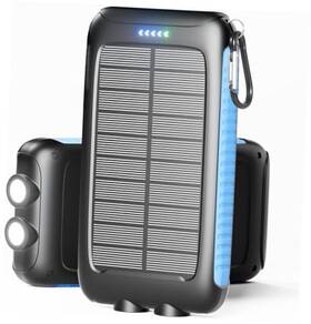 Ps25k Dongguan Xinjingtai New Energy Technology Co. Ltd Solar Charger 20000mah Portable Power Bank - Ipx5 Waterproof With Built