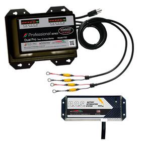 Bos12v2 Dual Pro Ps2/bos12v2 Ps2 Battery Charger 2bank 30a Automatic Multi-stage Bos 12v Marine Boat
