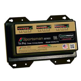 Ss3auto Dual Pro Ss3 Auto 30a - 3-bank Lithium/agm Battery Charger