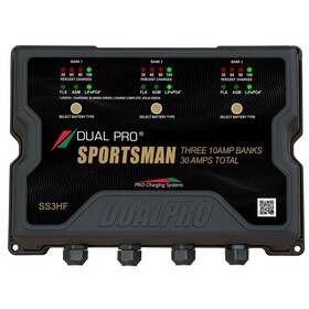 Ss3hf Dual Pro Sportsman Series Hf Battery Charter - 30 Amp 3 Bank Upc