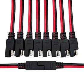 Kdk02-10 E-cactus 10pcs 2 Pin Sae Connector 10awg Dc Power Extension Cable Quick Disco