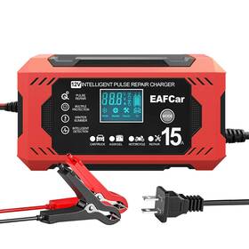 Eafcar0015 Eafcar 753763260920 15-amp Battery Charger 12v Trickle Car Smart Automa
