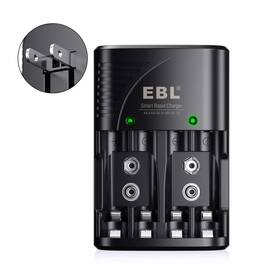 4330196217 Ebl Smart Rapid Aa Aaa 9v Battery Charger For Ni-mh Ni-cd Rechargeable Batteries