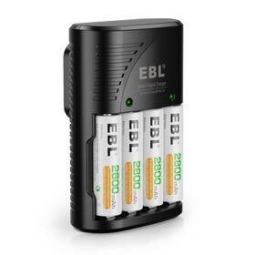 Ab0001043-n Ebl Rechargeable Aa Batteries 4 Pack Precharged Double A Battery 2800mah And