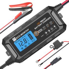 Eco-worthy 699911276521 10amp 12v Automatic Smart Battery Charger Lifepo4 Lithium Lcd Display