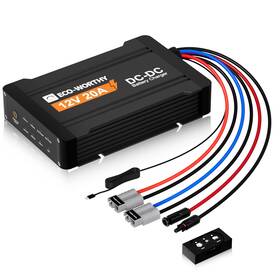 Eco-worthy 810127139428 12v 20a Dc To Battery Charger With Mppt Dual Input On-board Charg