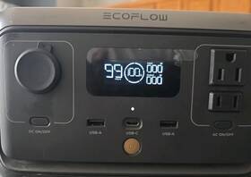 Ecoflow 552902728648 Ef Portable Power Station River 2 256wh Lifepo4 Battery/ 1 Hour Fast
