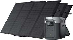 Deltamax1600us163 Ecoflow Delta Max 1600 With 3 Solar Panel 160w Black
