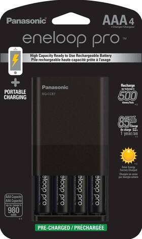 K-kj87k3a4ba Eneloop 073096903104 Panasonic Individual Battery Charger With Portable Charging Tech
