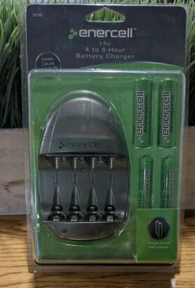 Enercell 040293023584 4-bay 4 To 6 Hour Battery Charger Charges Aa And Aaa Ni-mh Batteries