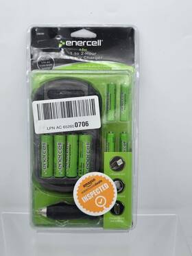 2300787 Enercell 4-bay Battery Charger Aaa/ Aa 1 To 2 Hour