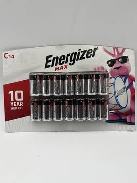 157862 Energizer 14 Pack Of Max C Cell Batteries Alkaline