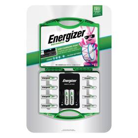 Energizer 313033752700 Recharge Plus Combo With Case 6 Aa And 4 Aaa Nimh Batteries