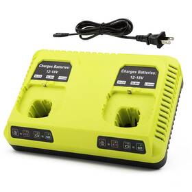 B098nm2qr5 Energup P117 18v Ryobi 2-port Battery Charger 12v-18v P100-p108