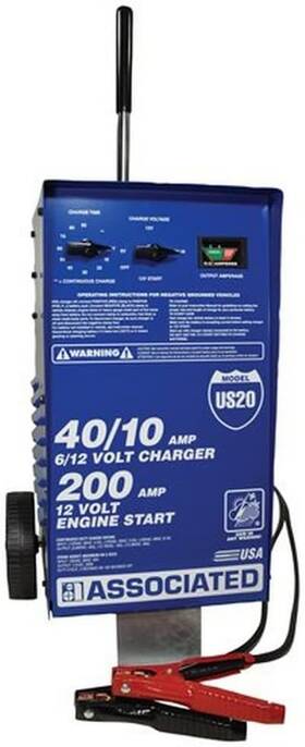 Equipment 445052971947 Us20 6/12 Volt Value Battery Charger Blue 24 Inch