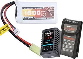 59435 Evike Evikeairsoft-matrixhighperform7.4vairsoftbatterystarter Peq/1500mah/20c/small