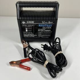 N032206 Exide Nautilus Silver 12v 6a Full Automatic Regular And Deep Cycle Battery Charger